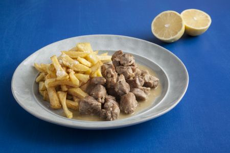 Τηγανιά με αρνάκι ή κατσικάκι