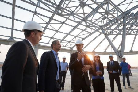 Μητσοτάκης: Επιθεώρησε τα έργα επέκτασης του αεροδρομίου «Μακεδονία»