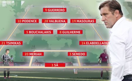 Η εντεκάδα του Ολυμπιακού στο ΟΑΚΑ