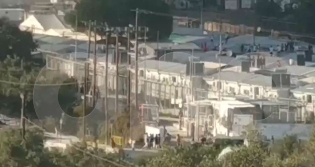 Αποκλειστικό του One Channel: Πλάνα από τη φωτιά στη Μόρια