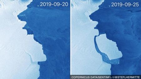 Παγόβουνο 15πλάσιο του Παρισιού αποκολλήθηκε από την Ανταρκτική