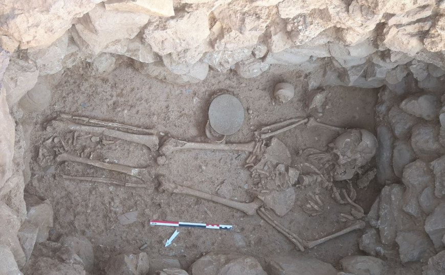 Σκελετός γυναίκας με χρυσό περιδέραιο σε ανασκαφή στο Λασίθι