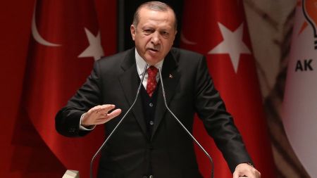 Ερντογάν : Όπου υψώνεται η τουρκική σημαία δεν κατεβαίνει ποτέ