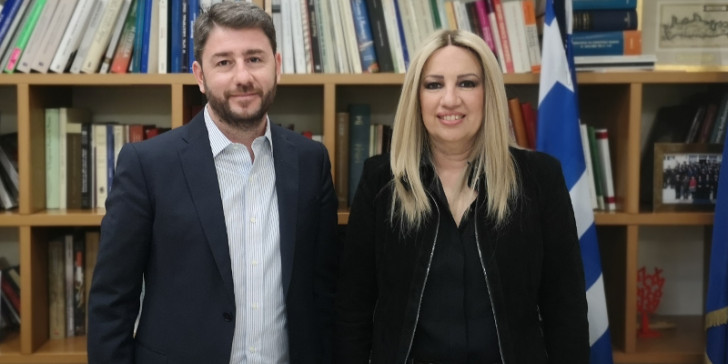 ΠΑΣΟΚ: Συνάντηση Γεννηματά – Ανδρουλάκη ενόψει του Συνεδρίου