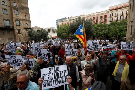Νέες διαδηλώσεις στη Βαρκελώνη για την ανεξαρτησία της Καταλονίας