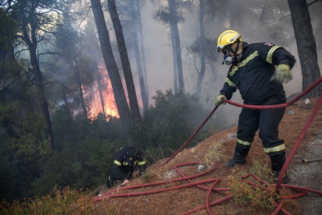Σε ύφεση η πυρκαγιά στο Χρυσοβίτσι Αρκαδίας