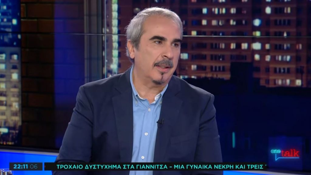 Ο Β. Περρής σχολιάζει τις τηλεοπτικές περσόνες στο τραπέζι του One Channel