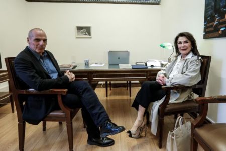Ελλάδα 2021: Τον Γιάνη Βαρουφάκη συνάντησε η Γιάννα Αγγελοπούλου