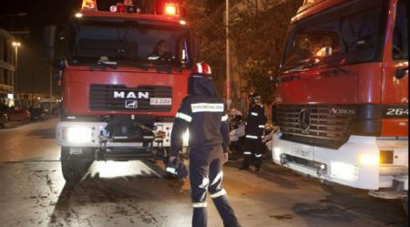 Φωτιά σε κτίριο στην Πατησίων