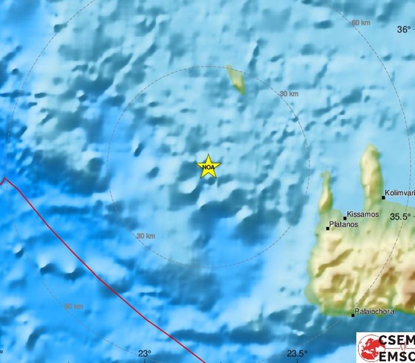 Σεισμός 6,1 Ρίχτερ στα Κύθηρα – Αισθητός και στην Αθήνα