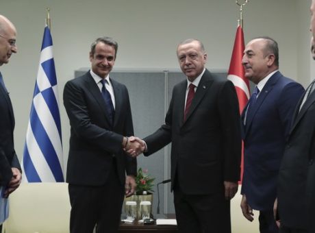 In no-holds barred talks Mitsotakis, Erdogan confirm existing disputes