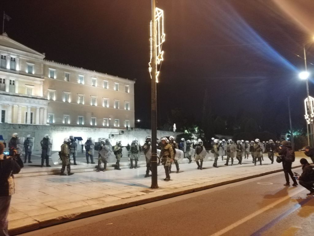 Πορεία Γρηγορόπουλου: «Αστακός» η Βουλή – Έντονη αστυνομική παρουσία στο κέντρο