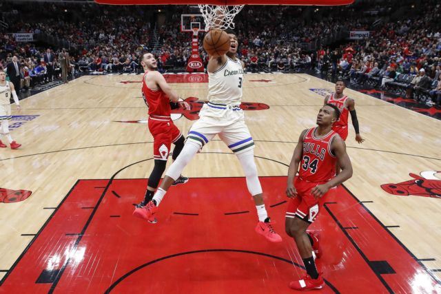 Οι καλύτερες φάσεις του Γιάννη Αντετοκούνμπο κόντρα στους Μπουλς