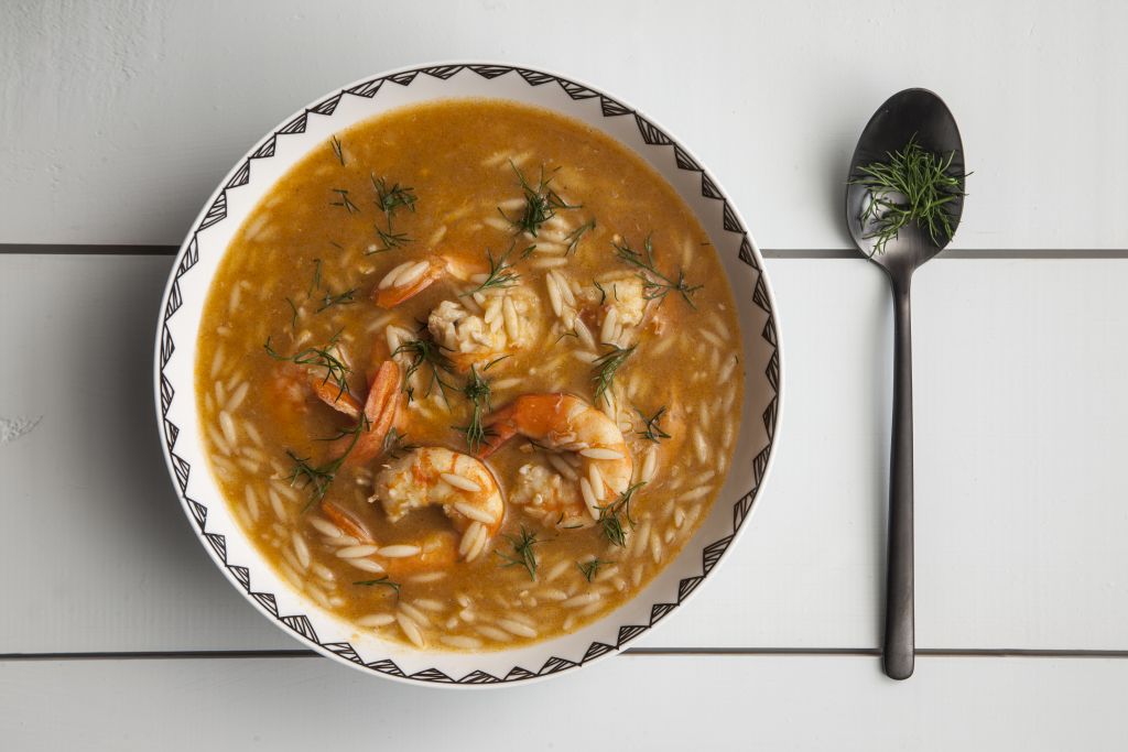 Αγιορείτικη γαριδόσουπα