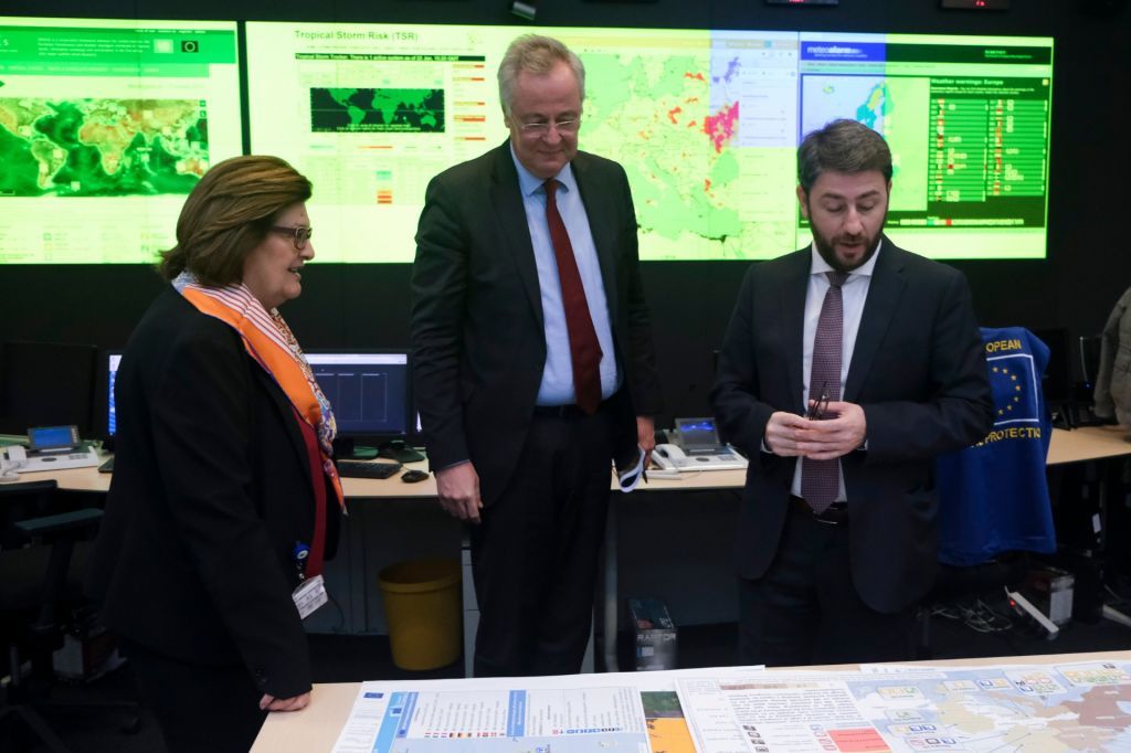 Στο Κέντρο Συντονισμού και Αντιμετώπισης Έκτακτων Αναγκών της ΕΕ ο Ν. Ανδρουλάκης
