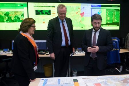 Στο Κέντρο Συντονισμού και Αντιμετώπισης Έκτακτων Αναγκών της ΕΕ ο Ν. Ανδρουλάκης