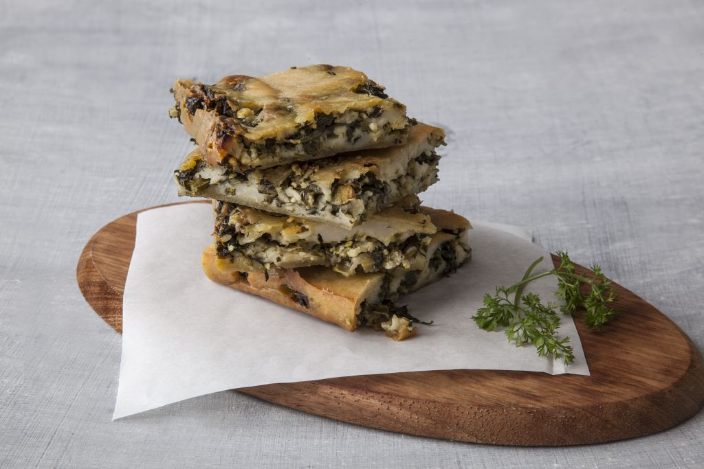 Χορτόπιτα με κατσικίσιο τυρί