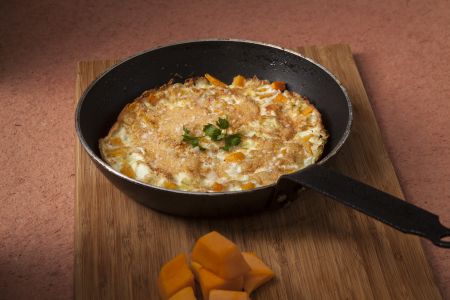 Ομελέτα με ασπράδια και κολοκύθα