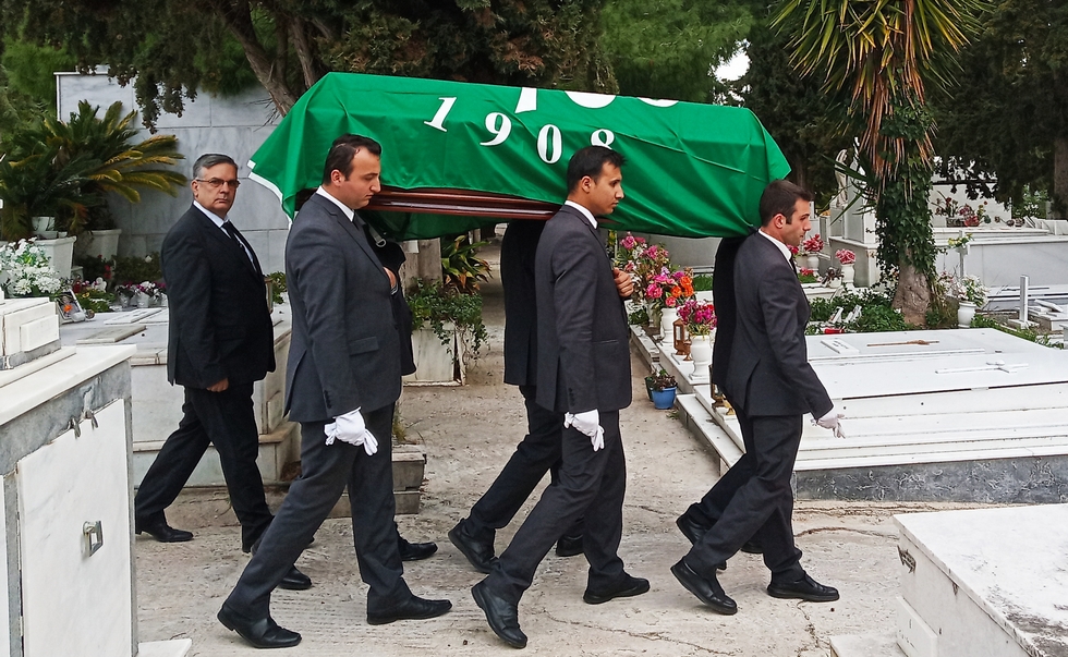 Παναθηναϊκός: Συγκίνηση στην κηδεία του Παπαεμμανουήλ