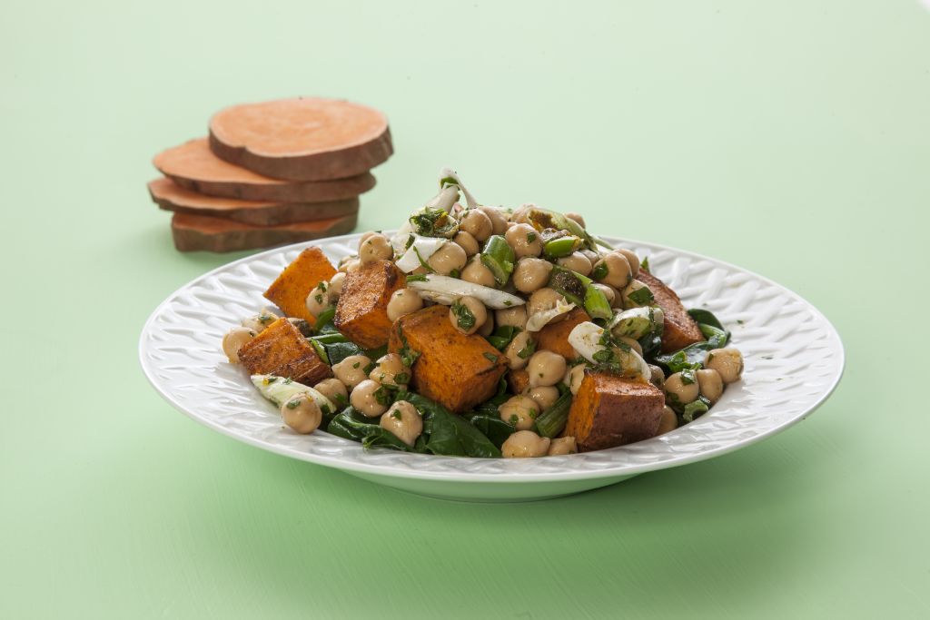 Ψητές γλυκοπατάτες σε κυβάκια