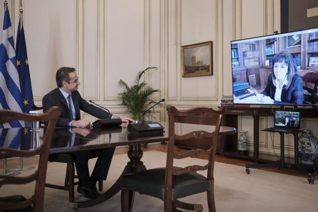 Μητσοτάκης – Σακελλαροπούλου: Τι συζήτησαν στη διάρκεια της τηλεδιάσκεψης