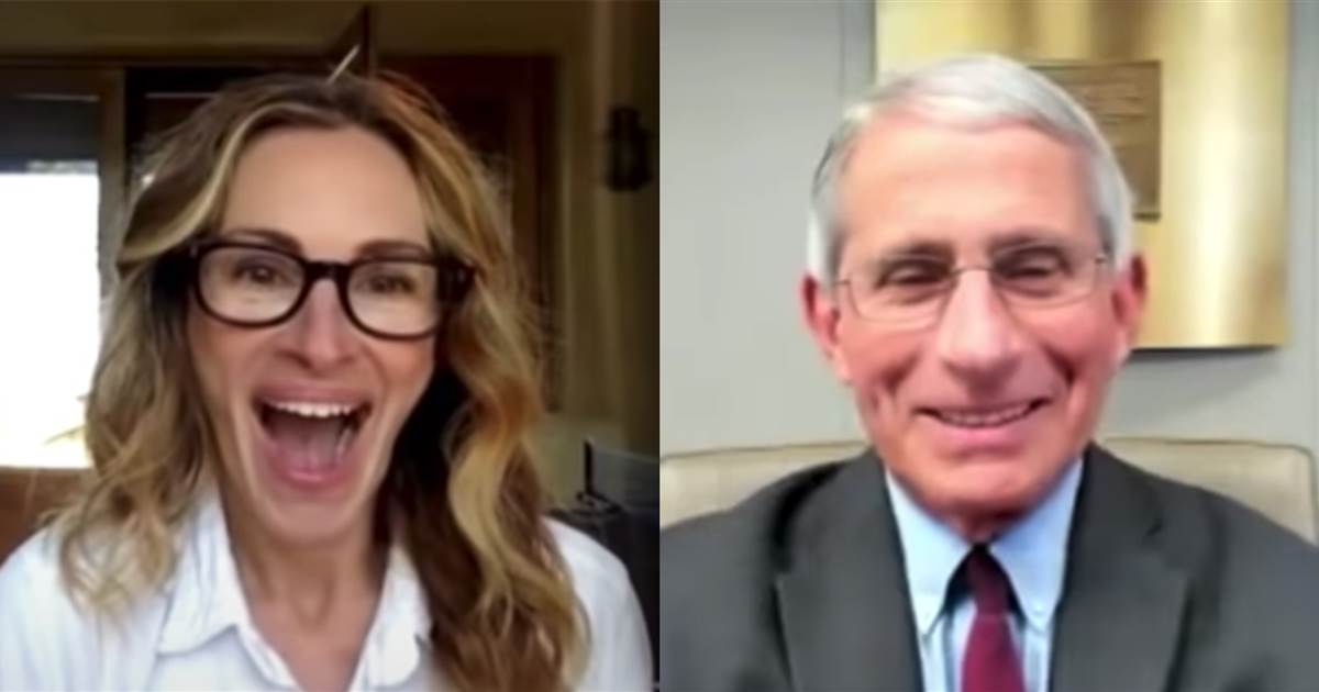 Η συνέντευξη της Τζούλια Ρόμπερτς με τον δρ. Φαούτσι έγινε viral