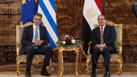 Τηλεφωνική επικοινωνία Μητσοτάκη με τον πρόεδρο της Αιγύπτου