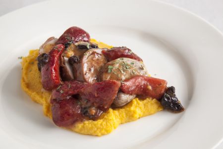 Ψαρονέφρι με πουρέ καρότου και εξαίσια  σάλτσα