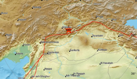 Τουρκία: Ισχυρός σεισμός κοντά στη Μαλάτεια