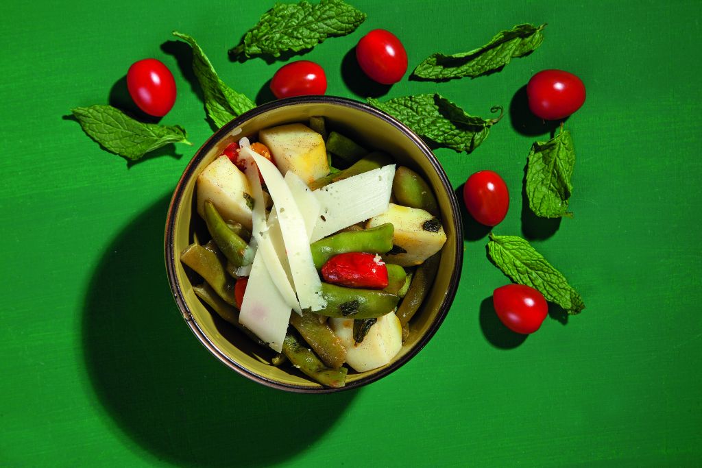 Φασολάκια με πεκορίνο