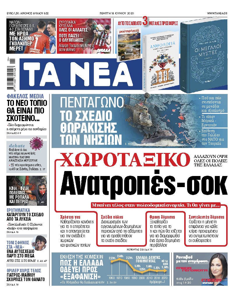 «ΝΕΑ» Πέμπτης: Ανατροπές-σοκ