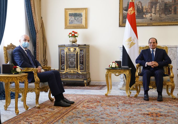 Τι συζήτησε ο Δένδιας με τον Αιγύπτιο πρόεδρο Σίσι