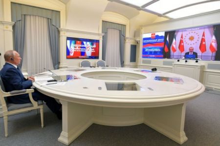 Τηλεδιάσκεψη Ερντογάν-Πούτιν-Ροχανί για τη Συρία