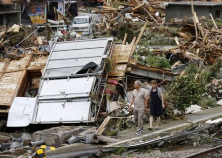 Ιαπωνία: Δεκάδες οι νεκροί από τις καταρρακτώδεις βροχές