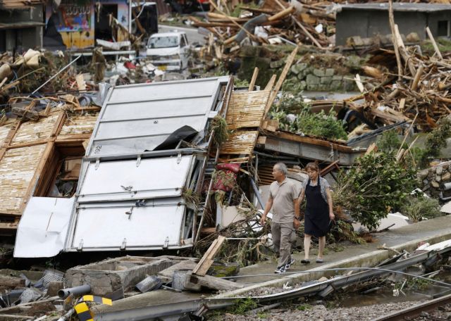 Ιαπωνία: Δεκάδες οι νεκροί από τις καταρρακτώδεις βροχές