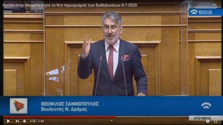 Θ. Ξανθόπουλος: Ανεφάρμοστο θα μείνει το ν/σ για τις διαδηλώσεις