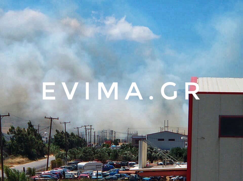 Φωτιά και στον Κάμπο Καρύστου- Ισχυρές πυροσβεστικές δυνάμεις στην περιοχή