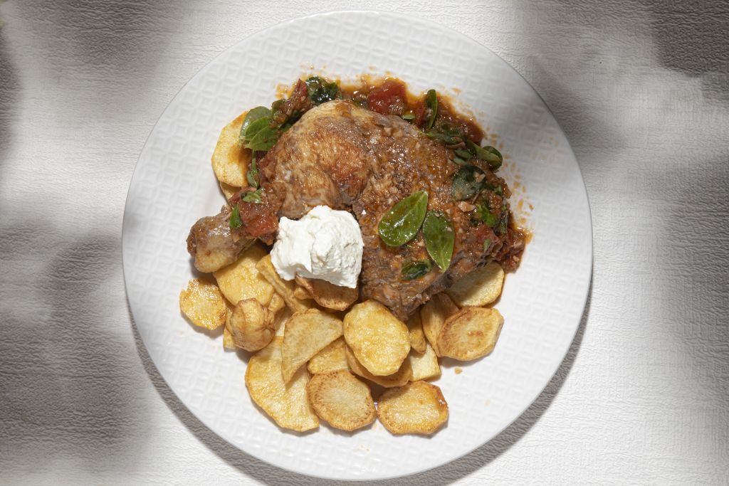 Κοτόπουλο με γλιστρίδα