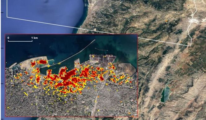 Έκρηξη στη Βηρυτό: Το μέγεθος της καταστροφής από δορυφόρο