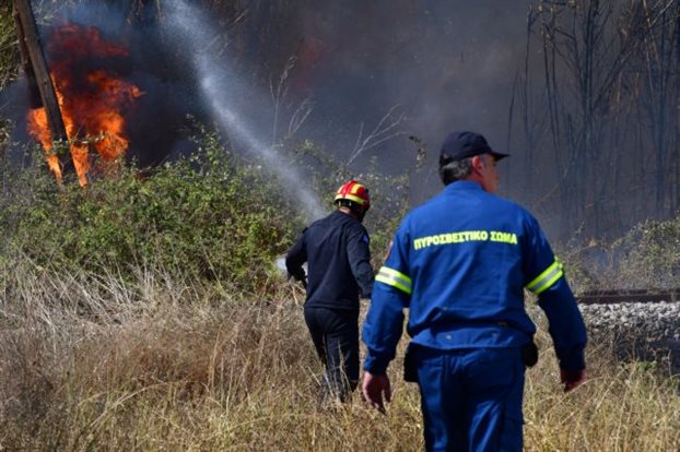 Φωτιά στη Νέα Μάκρη : Επιχειρούν ισχυρές δυνάμεις της πυροσβεστικής