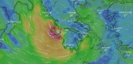 Κακοκαιρία Ιανός : Δείτε LIVE πού βρίσκεται τώρα