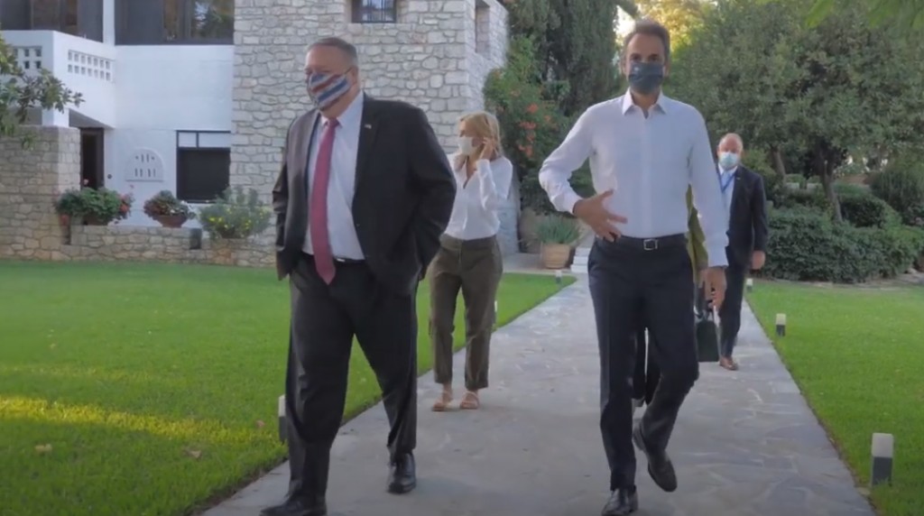 Χανιά : Πώς ο Μητσοτάκης ξεπροβόδισε τον Πομπέο