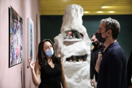 Στο Εθνικό Μουσείο Σύγχρονης Τέχνης ο Μητσοτάκης