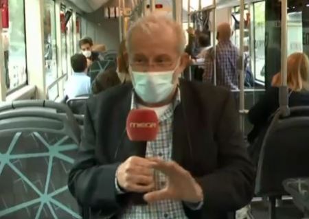 Το MEGA στο πρώτο δρομολόγιο ηλεκτρικού λεωφορείου στην Αθήνα