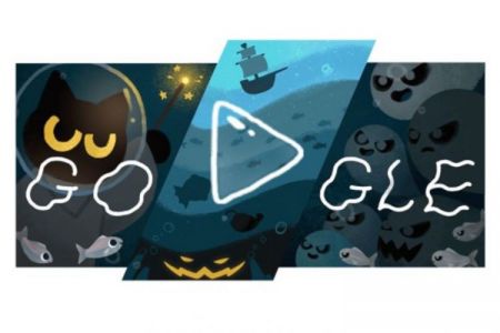 Google : Doodle για Halloween 2020 : Παιχνίδι με φαντάσματα