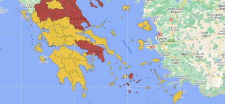 Κορωνοϊός : Κόκκινη, κίτρινη και γκρι ζώνη : Αυτός είναι ο νέος χάρτης υγειονομικής ασφάλειας