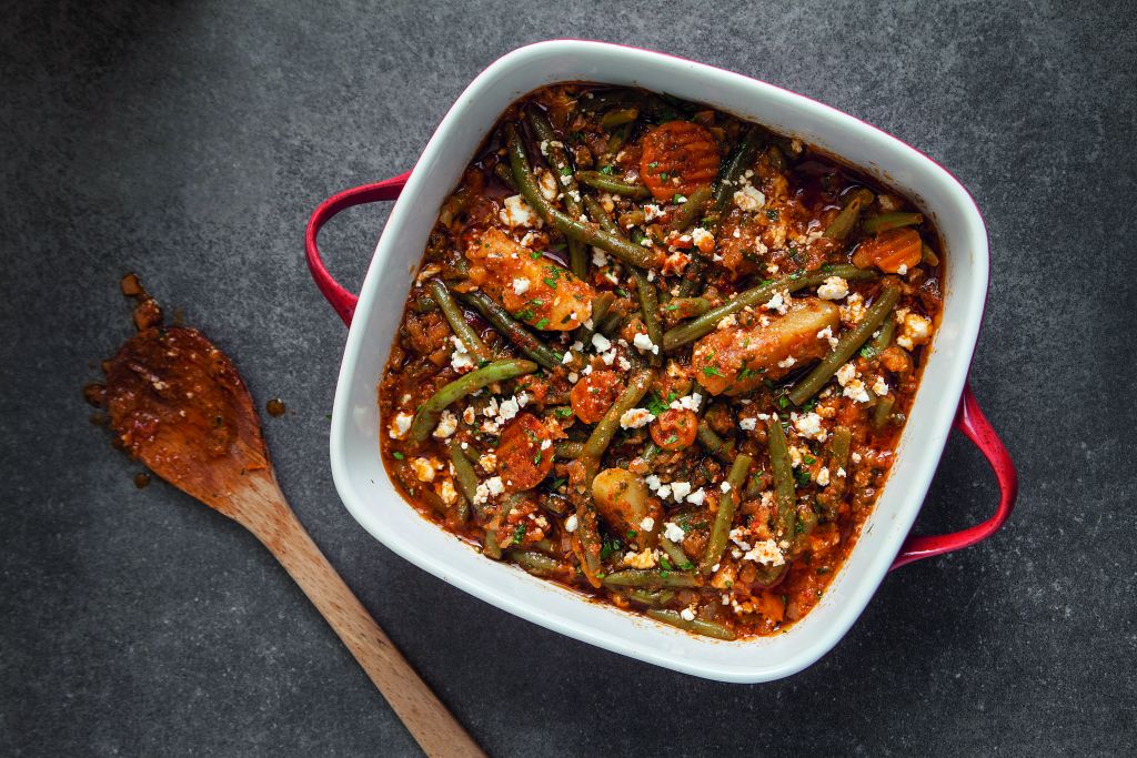 Κατεψυγμένα φασολάκια με φέτα και πάπρικα