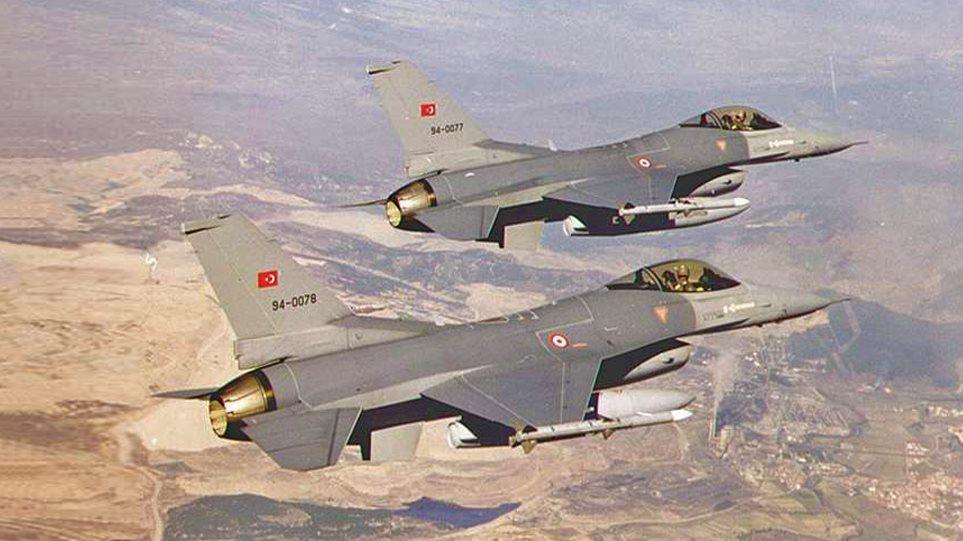 Υπέρπτηση ζεύγους τουρκικών F-16 πάνω από τις Οινούσσες