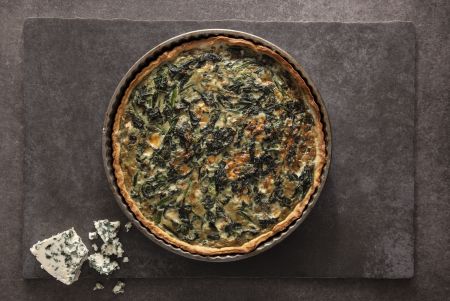 Τάρτα με σπανάκι και blue cheese