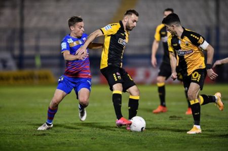 Απώλεια βαθμών για την ΑΕΚ 2-2 με τον Βόλο στη Ριζούπολη